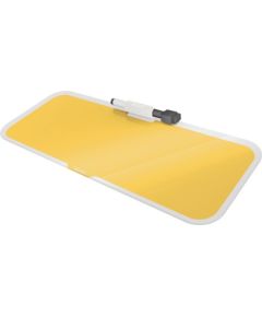 Leitz Szklany notatnik na biurko Leitz Cosy, poziomy, żółty 52690019