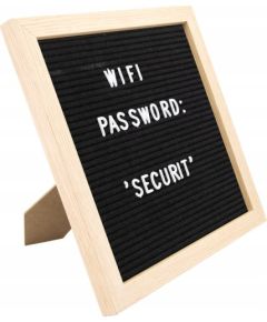 Securit Securit® bogstavtavle teakramme 30x30 cm
