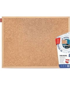 MemoBe TABLICA KORKOWA RAMA DREWNIANA 100x200cm MEMOBE