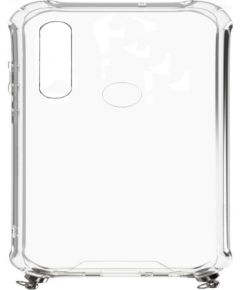 Evelatus Xiaomi  Xiaomi Redmi Note 8 / Redmi Note 8 2021 Silicone Transparent with Necklace TPU Strap Space Gray