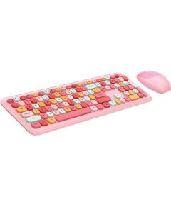 MOFII Wireless Keyboard+Mouse 666 Pink