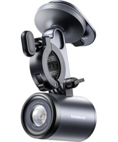 Baseus PrimeTrip 2-in-1 bike mount, phone holder + flashlight (black)