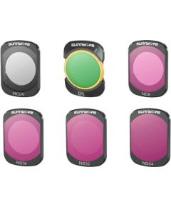 Filtry MCUV, CPL, ND8, ND16, ND32, ND64 Sunnylife do DJI Osmo Pocket 3