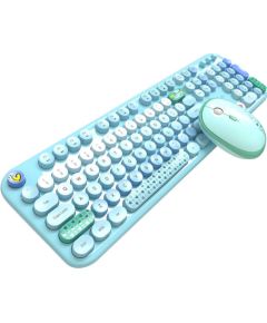 MOFII Lovely 2.4G Wireless Keyboard + Mouse Set (Blue)