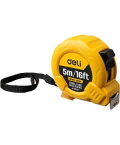 Steel Measuring Tape 5m/19mm Deli Tools EDL9005Y (yellow)
