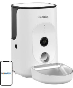 Dogness F15 WiFi 4L smart food dispenser with camera with stainless steel container (white)