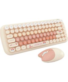 MOFII Candy New 2.4G Wireless Keyboard + Mouse Set (Orange)