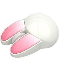 MOFII Wireless Mouse + Bluetooth Rabbit M6DM Oil Painting (White-Pink)