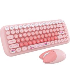 MOFII Candy New 2.4G Wireless Keyboard + Mouse Set (Pink)
