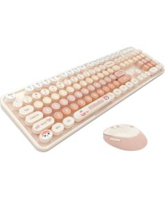 MOFII Sweet New 2.4G Wireless Keyboard + Mouse Set (Orange)