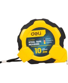 Steel Measuring Tape 10m/25mm Deli Tools EDL3799Y (yellow)