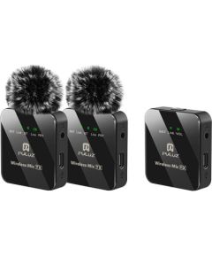 Wireless Lavalier Microphone PULUZ 2 TX + 1 RX