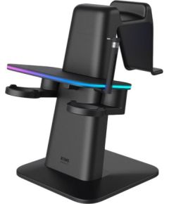 Kiwidesign RGB Vertical Stand Meta Officially Co-Branded Kiwi Design QC03 for Meta Quest 3/Quest 2/Quest PRO Black