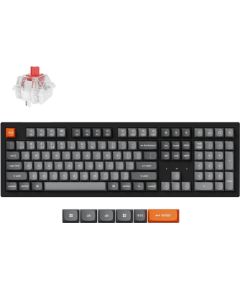 Keychron K10 Max RGB Red Switch Wireless Keyboard (Black) [K10M-B1].