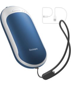Ocoopa HotPal PD 5000 mAh hand warmer with powerbank function, USB-C white-blue