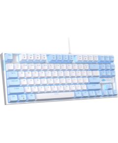 MageGee MK-STAR wired keyboard (blue and white)