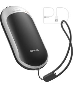 Ocoopa HotPal PD 5000 mAh hand warmer with powerbank function, USB-C, white and black