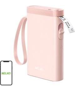 Nelko P21 thermal label printer (pink)