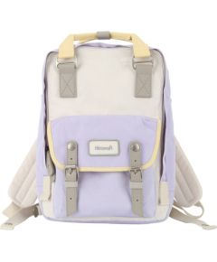 Himawari 194L 14'' laptop backpack (purple and sand)