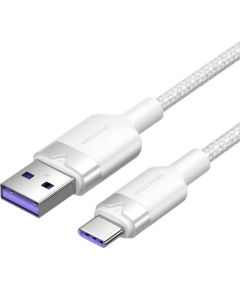 USB 2.0 A to USB-C 6A Vention CTOWH 2M cable (white)