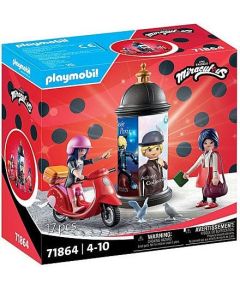 Playmobil Zestaw figurek Miraculum 71864 Przejażdżka skuterem po Paryżu