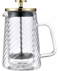 Virzuļa tipa kafijas/tējas pagatavotājs, stikla, 0,35 L, Klausberg, KB 7765