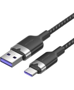 USB 2.0 A to USB-C 6A Vention CTOBF 1M cable (black)