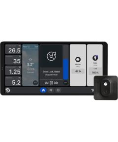 Dual Control Panel Shelly Wall Display X2 WiFi/BLU (black) + BLU H&T