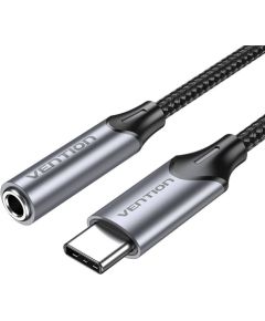 Adapter Vention BGMHF USB-C M do 3.5mm Jack 1M (szary)