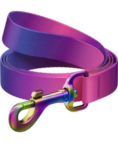 WAUDOG gradient nylon dog leash, 15mm wide, 122cm long, purple