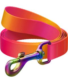 WAUDOG gradient nylon dog leash, 15mm wide, 122cm long, orange
