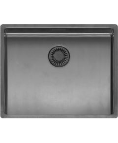 Reginox virtuves izlietne New York Comfort 50x40 (L), viena bļoda, 540x440 mm, gun metal II