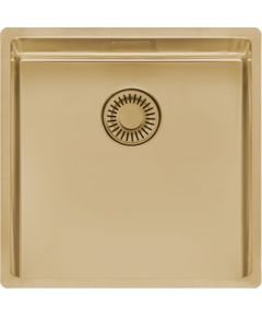 Reginox virtuves izlietne New York Comfort 40x40 (L), viena bļoda, 440x440 mm, gold II