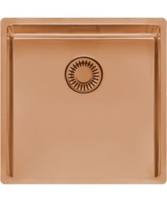 Reginox virtuves izlietne New York Comfort 40x40 (L), viena bļoda, 440x440 mm, copper II