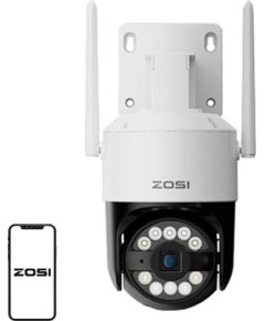 ZOSI C296 WiFi 8MP dual Pan Tilt IP66 outdoor camera + 32GB microSD card