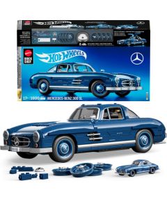 Mattel Brick Shop Klocki Hot Wheels Mercedes-Benz 300 SL Samochód do zbudowania Zestaw HWW25 Машины и аксессуары