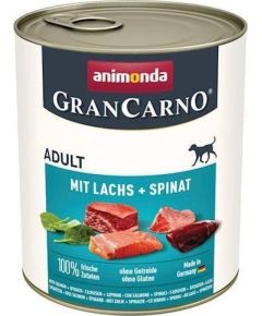 Animonda ANIMONDA GranCarno Adult Dog smak: Łosoś + szpinak 800g