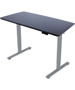 Desk ERGO FIT with 1 motor 120x68xH71,5-116cm, black/silver grey