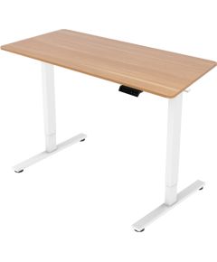 Rakstāmgalds ERGO FIT ar 1 motoru 120x68xH71,5-116cm, ozols/balts