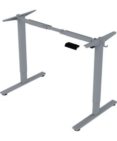 Table leg ERGO FIT with 1 motor, silver grey