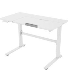 Bērnu rakstāmgalds ERGO KID ar 1 motoru 112x60xH56-80cm, balts