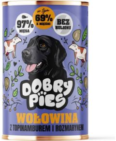 Dolina Noteci DOBRY PIES Wołowina z topinamburem i rozmarynem mokra karma dla psa 400g