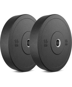 Cietgumijas svaru disku komplekts - MW-Bumper - 30 kg / 2 x 15 kg - Marbo Sport