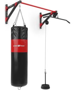 Marbo Sport daudzfunkcionāls pievilkšanas stienis ar lato nolaižamo un boksa maisa turētāju (3in1) MH-D204 - Marbo Sport (boksa maiss un svari nav iekļauti komplektā)