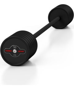 Gumijots svara stienis ar fiksētu svaru 1 gab. 50 kg - Marbo Sport
