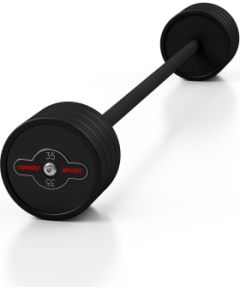 Gumijots svara stienis ar fiksētu svaru 1 gab. 35 kg - Marbo Sport