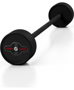 Gumijots svara stienis ar fiksētu svaru 1 gab. 25 kg - Marbo Sport
