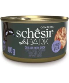 Agras Pet Foods SCHESIR After Dark Chicken fillet with duck in broth - wet cat food - 80g