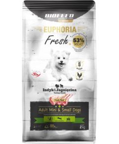 BIOFEED Euphoria Fresh Meat Indyk/Jagnię Xs/S 2kg