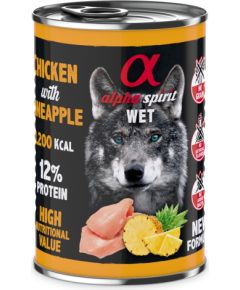 ALPHA SPIRIT WET Chicken with Pineapple - wet dog food - 400g